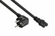 EAN 4066857002402 - Kabelmeister SK0150-S018 cable de transmisión Negro 1,8 m Enchufe tipo E+F IEC C15 imagen 1