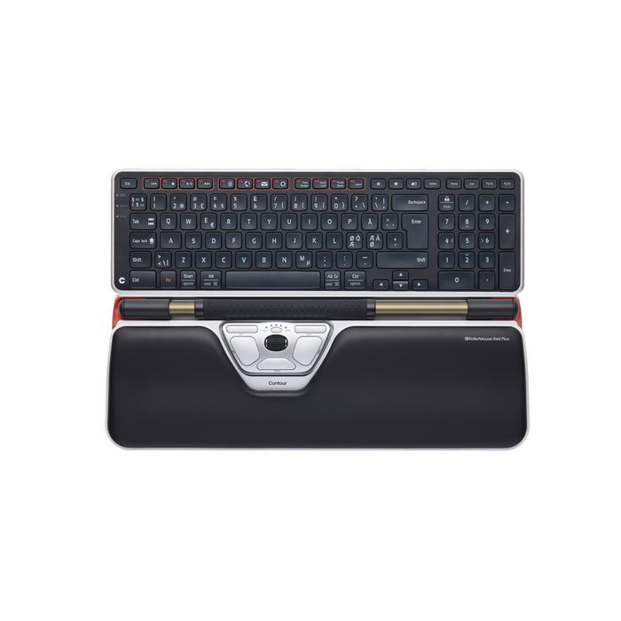 EAN 743870004739 - Contour Design RollerMouse Red Plus + Balance teclado Ratón incluido Oficina USB + Bluetooth QWERTY Nórdic imagen 1