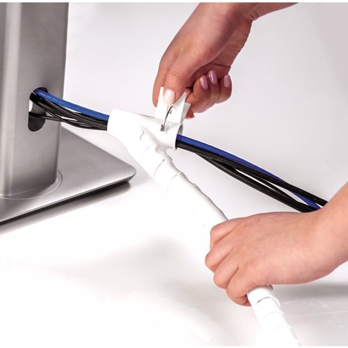 EAN 43859748662 - Fellowes CableZip Piso Tubo flexible para protección de cables Blanco 1 pieza(s) imagen 3