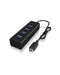 EAN 4250078165880 - ICY BOX IB-HUB1409-C3 USB 3.2 Gen 1 (3.1 Gen 1) Type-C 5000 Mbit/s Negro imagen 1