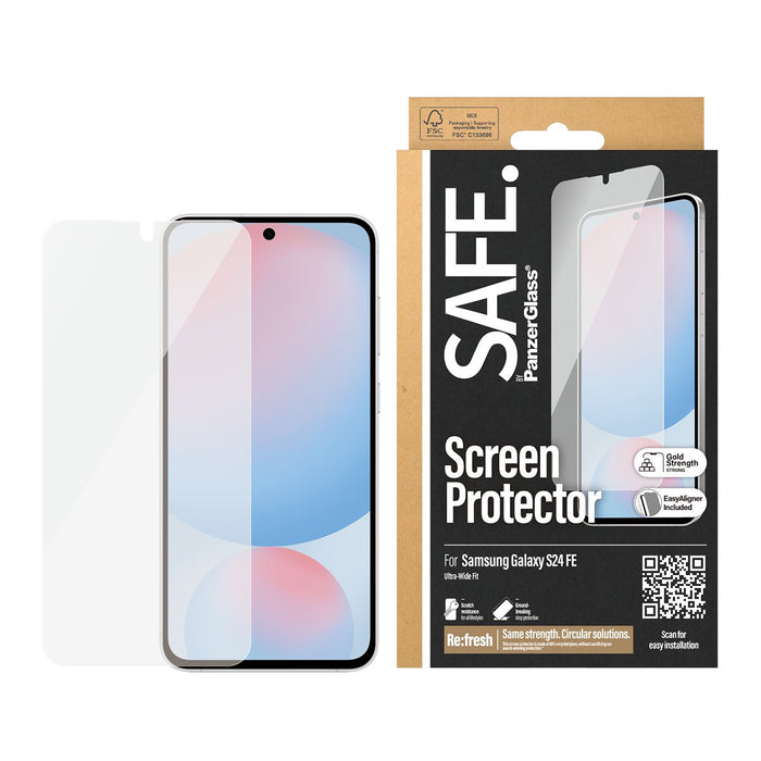 EAN 5715685012167 - PanzerGlass SAFE. by ® Screen Protector Samsung Galaxy S24 FE | Ultra-Wide Fit w. EasyAligner Protector d imagen 2