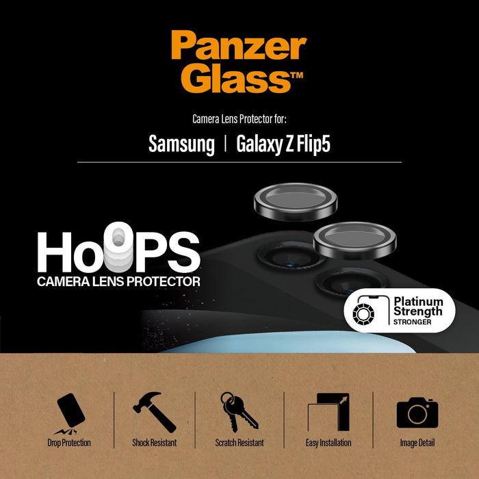 EAN 5711724004582 - PanzerGlass ® Hoops® Camera Lens Protector Black Samsung Galaxy Z Flip5 5G Protector de pantalla 1 pieza( imagen 4