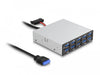 EAN 4043619642083 - DeLOCK 64208 hub de interfaz USB pin header (19 pin) 5000 Mbit/s Negro, Gris imagen 1