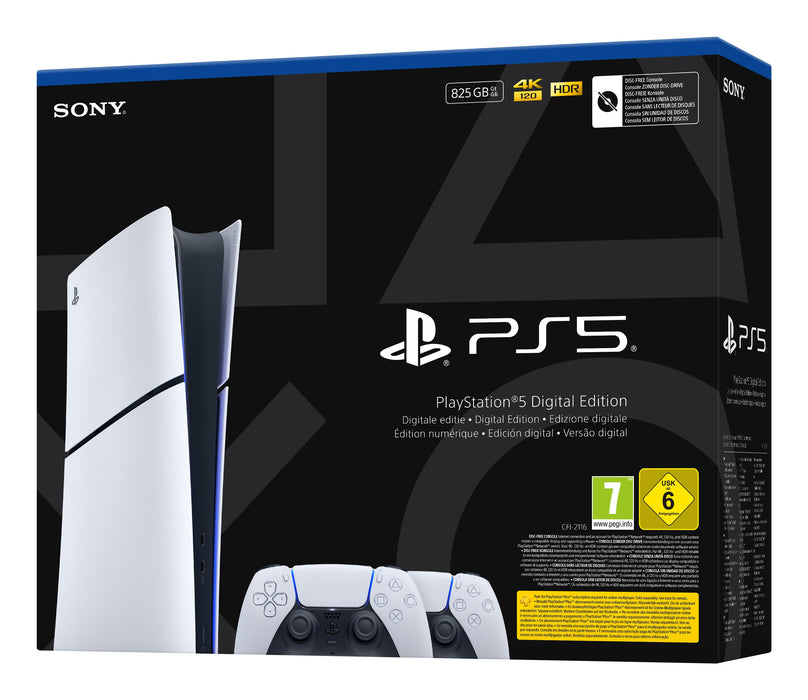 EAN 711719022633 - Sony Playstation 5 Slim Digital 825 GB Wifi Negro, Blanco imagen 2