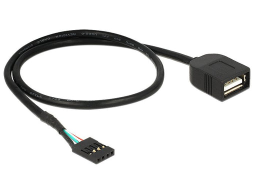 EAN 4043619838257 - DeLOCK 83825 cable USB USB 2.0 0,4 m USB A Negro imagen 2