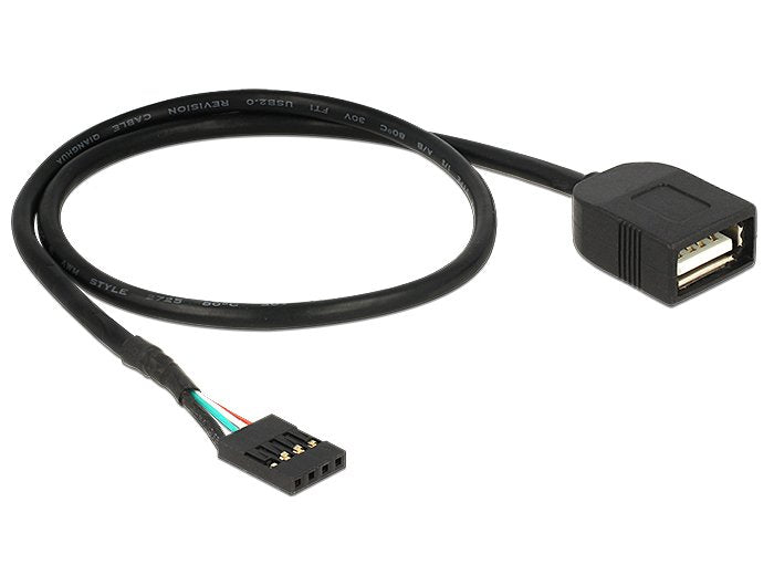 EAN 4043619838257 - DeLOCK 83825 cable USB USB 2.0 0,4 m USB A Negro imagen 2