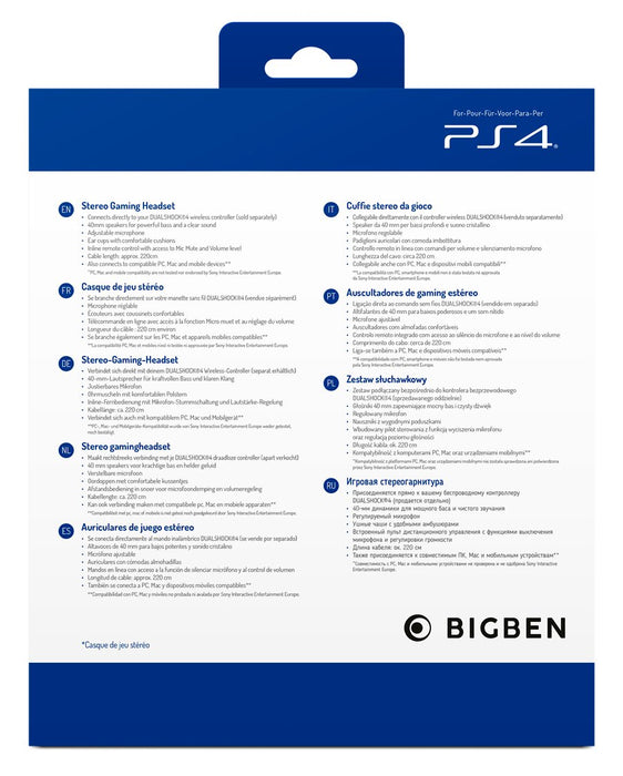 EAN 3499550381412 - Bigben Interactive PS4OFHEADSETV3G Auriculares Alámbrico Diadema Juego Azul imagen 8