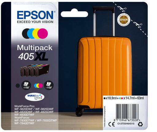 EAN 8715946673035 - Epson 405XL cartucho de tinta 1 pieza(s) Original Alto rendimiento (XL) Negro, Cian, Magenta, Amarillo imagen 1
