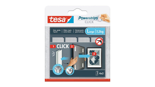 EAN 4063565401237 - TESA Powerstrips CLICK L Almohadilla de fijación imagen 1