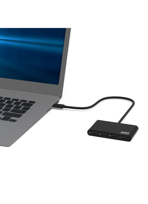 EAN 3567049001476 - Port Designs 900147 hub de interfaz USB Tipo C 5000 Mbit/s Negro imagen 4