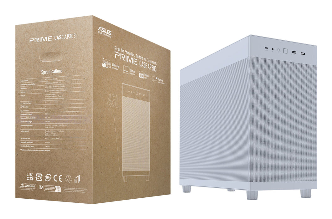 EAN 4711636165150 - ASUS PRIME AP303 Mesh Midi Tower Blanco imagen 15