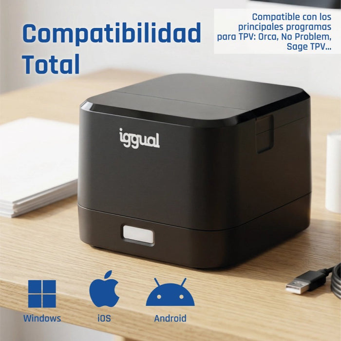 EAN 8435364318836 - iggual TP Easy 58 203 x 203 DPI Alámbrico Transferencia térmica Impresora de recibos imagen 19