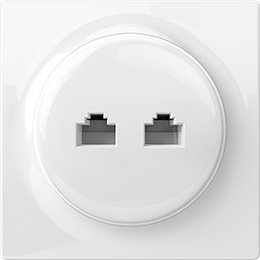 EAN 5902701701383 - Fibaro Walli N toma de corriente 2 x RJ-45 Blanco imagen 1