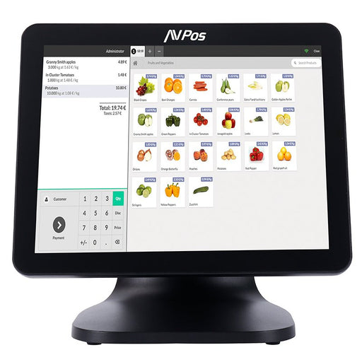 EAN 0619091266686 - AVPos AVP-K5000B-I710-8128 Terminal Punto Venta (TPV) 38,1 cm (15") 1024 x 768 Pixeles Pantalla táctil imagen 1