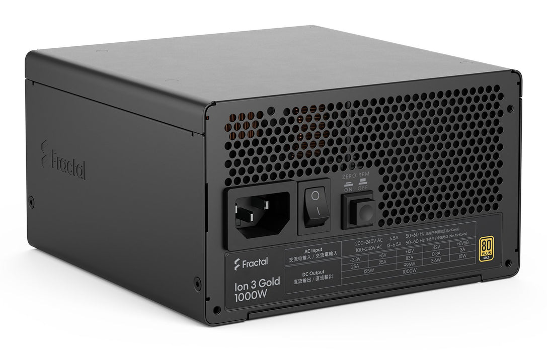 EAN 7340172710271 - Fractal Design Ion 3 Gold 1000W unidad de fuente de alimentación 24-pin ATX ATX Negro imagen 10
