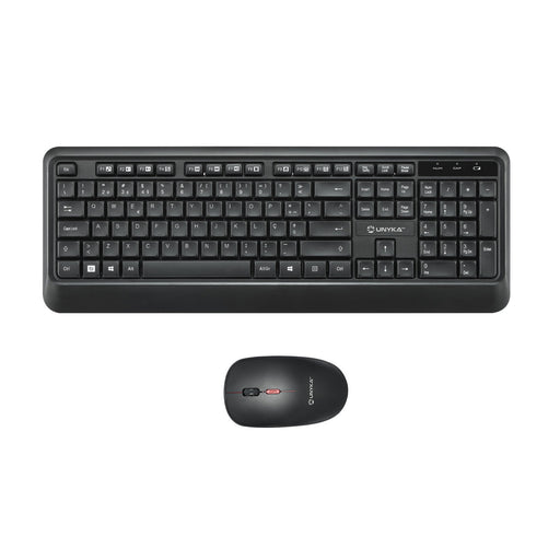 EAN 8436617921629 - UNYKAch COMBO UK39 Wireless teclado Ratón incluido Hogar / Oficina RF inalámbrico QWERTY Portugués Negro imagen 1