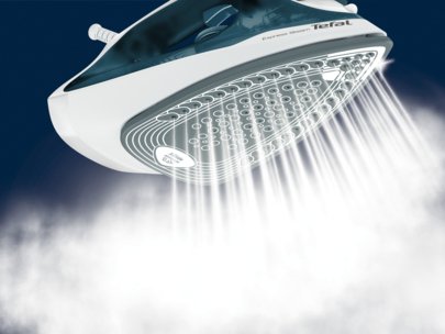 EAN 3121040081945 - Tefal FV2839 Plancha vapor-seco Suela de Cerilium 2400 W Azul, Blanco imagen 5