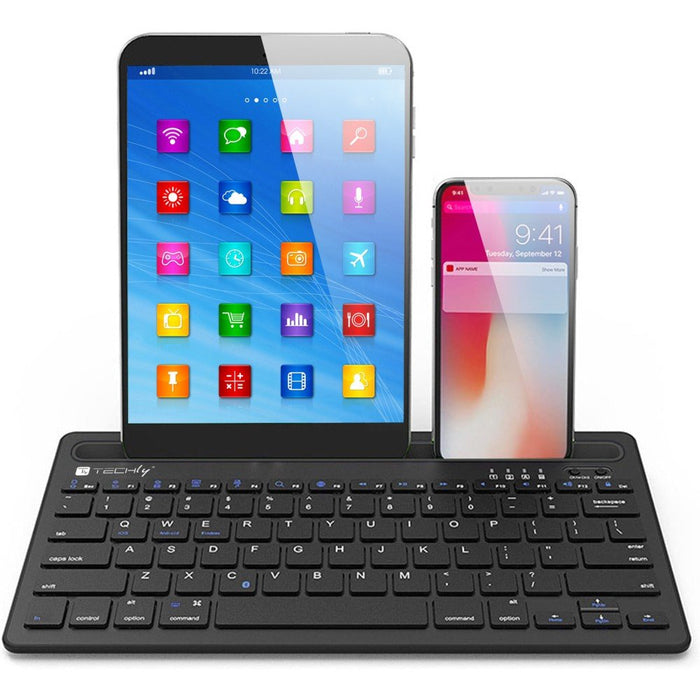 EAN 8059018367898 - Techly ICTBK102U teclado Universal Bluetooth QWERTY Inglés Negro imagen 2