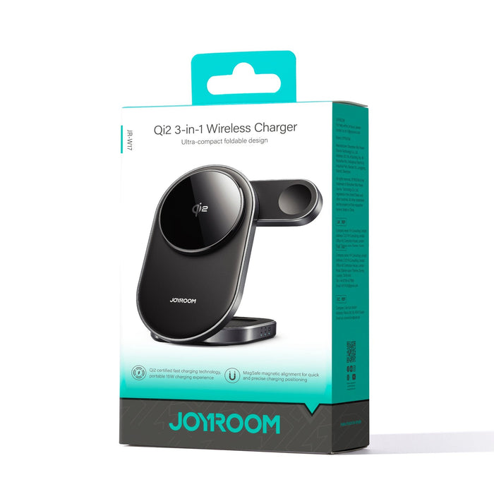 EAN 6941237127082 - JOYROOM JR-W17 cargador de dispositivo móvil Smartphone, Ver, Auriculares Negro Campo magnético terrestre imagen 2