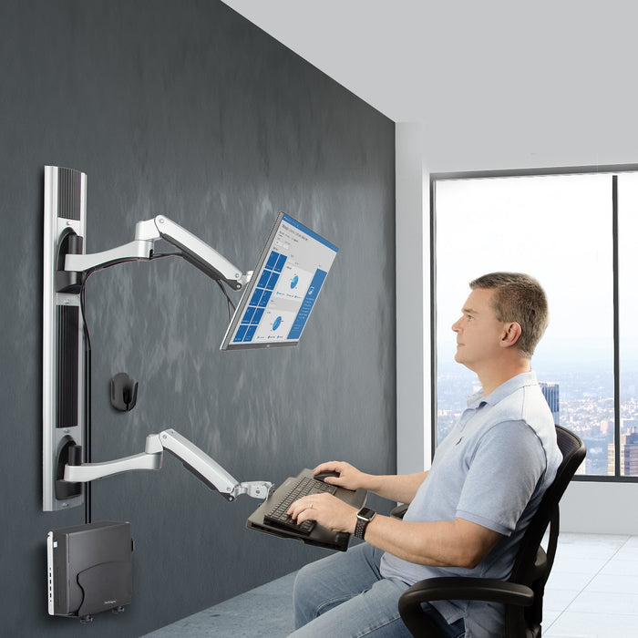 EAN 0065030899475 - StarTech.com 2PASTSC-WALL-MOUNT estacion de trabajo sentado o de pie imagen 8