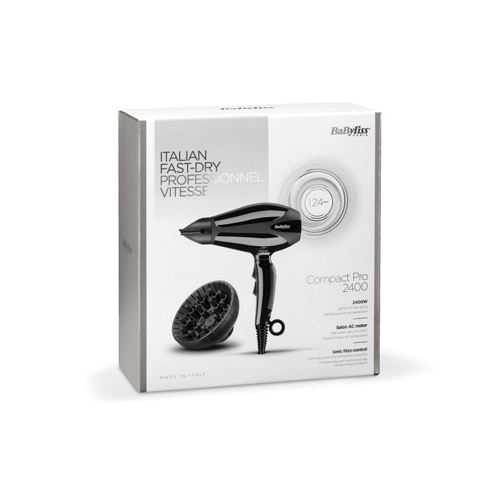 EAN 3030050154863 - BaByliss Compact Pro 2400 secador 2400 W Negro imagen 9