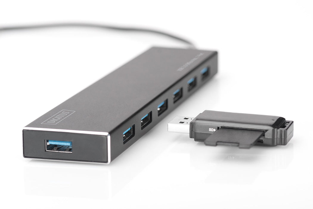 EAN 4016032447474 - Digitus DA-70241-1 hub de interfaz USB 3.2 Gen 1 (3.1 Gen 1) Type-A 5000 Mbit/s Gris imagen 7