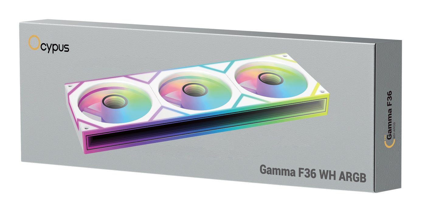 EAN 6977414882277 - Ocypus Gamma F36 ARGB Carcasa del ordenador Ventilador 12 cm Blanco 1 pieza(s) imagen 7