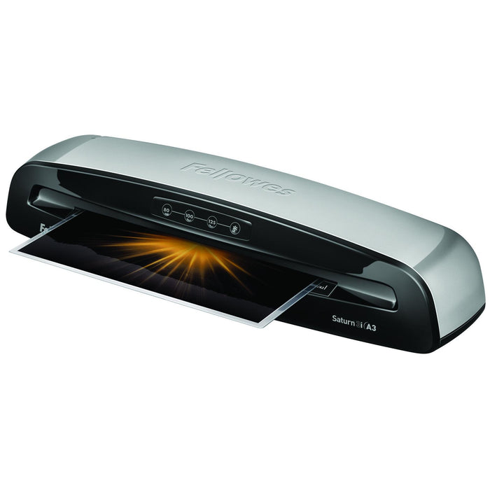 EAN 0043859679980 - Fellowes Saturn 3i Plastificadora en frío/caliente 300 mm/min Negro, Plata imagen 6