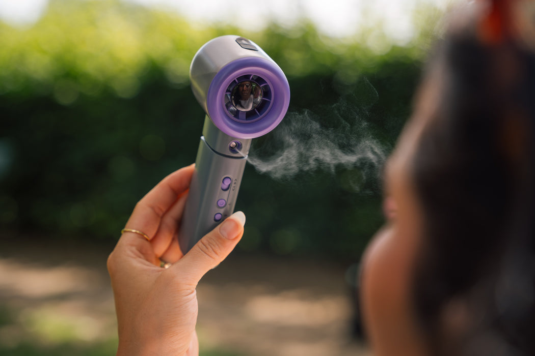 EAN 0023942323457 - Verbatim 32345 ventilador y nebulizador personal de mano Púrpura, Gris Ventilador de mano imagen 4