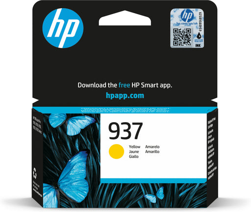 EAN 0196786147579 - HP 937 Yellow Original Ink Cartridge cartucho de tinta 1 pieza(s) Rendimiento estándar imagen 1