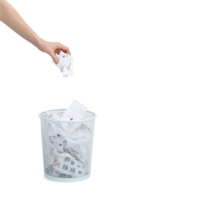 EAN 4003368177168 - Zeller Present 17716 cubo de basura Alrededor Metal, Malla Blanco imagen 3