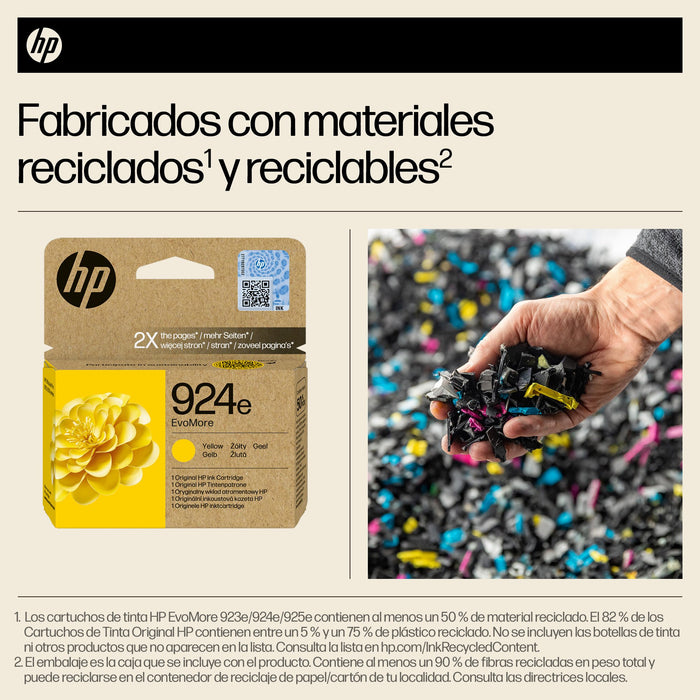 EAN 199764687494 - HP 924e EvoMore Yellow Original Ink Cartridge cartucho de tinta 1 pieza(s) Alto rendimiento (XL) Amarillo imagen 2