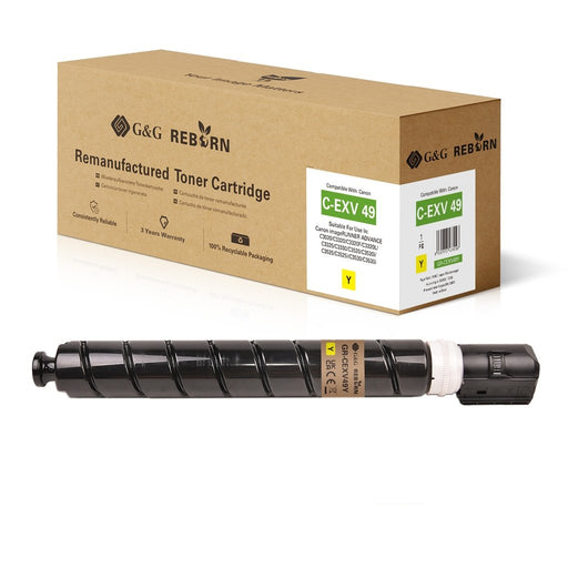 EAN 6937173431093 - G&G C-EXV49 Y cartucho de tóner 1 pieza(s) Compatible Amarillo imagen 1