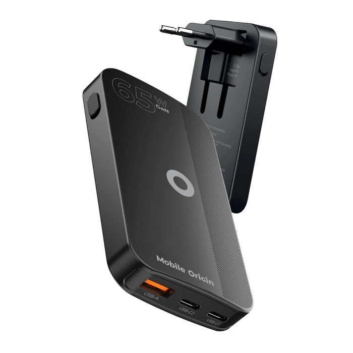 EAN 8594215991779 - Mobile Origin GAN-65W-SLM-BLK cargador de dispositivo móvil Universal Negro USB Carga rápida Interior imagen 3