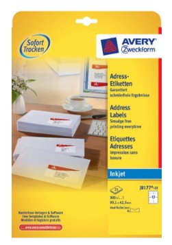 EAN 4004182047934 - Avery J8177-25 etiqueta de impresora Blanco imagen 1
