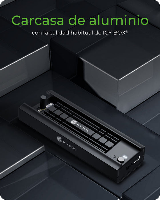 EAN 4250078172864 - ICY BOX IB-180MC-C31 Caja externa para unidad de estado sólido (SSD) Negro M.2 imagen 8