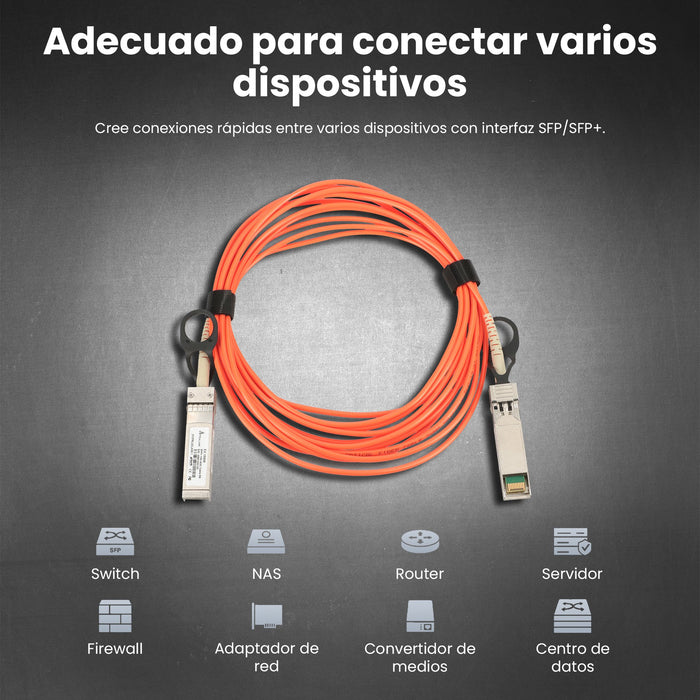 EAN 5903148915906 - Extralink EX.15906 Cable de fibra óptica e InfiniBand SFP+ Naranja imagen 5
