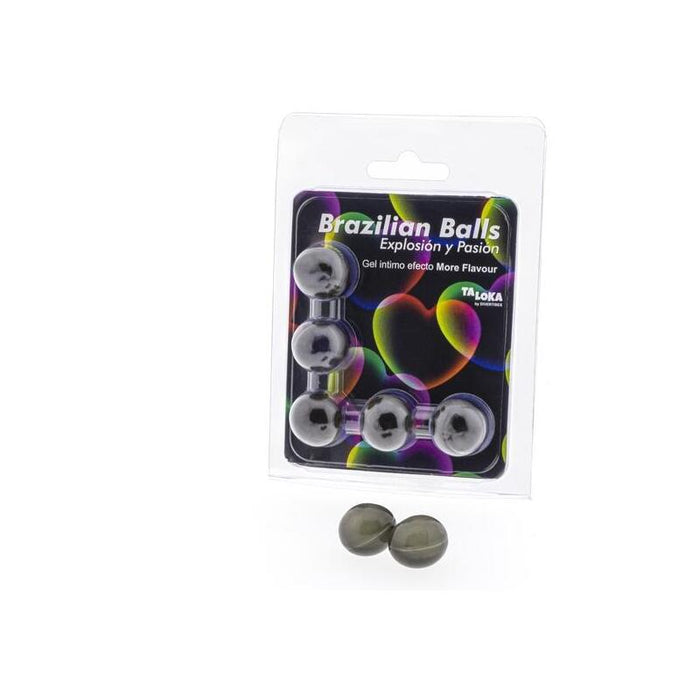 5  Brazilian Balls Explosion De Aromas Gel Excitante Efecto More Flavour