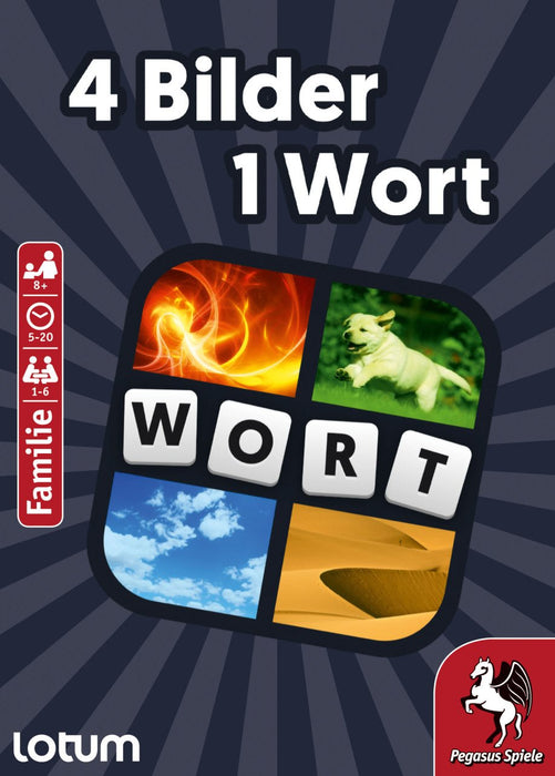 EAN 4250231717857 - Pegasus Spiele 4 Bilder 1 Wort - Das Kartenspiel 4 Pics 1 Word 20 min Juego De Cartas Familia imagen 3