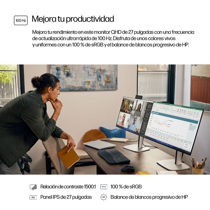 EAN 5715063800355 - HP Series 5 Pro 27 inch QHD No Stand Monitor - 527pq pantalla para PC 68,6 cm (27") 2560 x 1440 Pixeles Q imagen 6