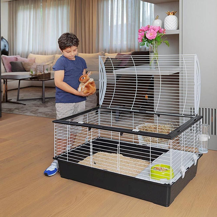 EAN 8010690092553 - Ferplast Casita 100 Rabit Gris pardo, Blanco imagen 3