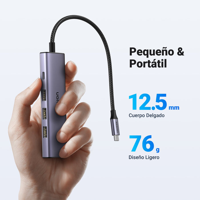 EAN 6941876215966 - Ugreen 15596 base para portátil y replicador de puertos Alámbrico USB 3.2 Gen 1 (3.1 Gen 1) Type-A + Type imagen 19