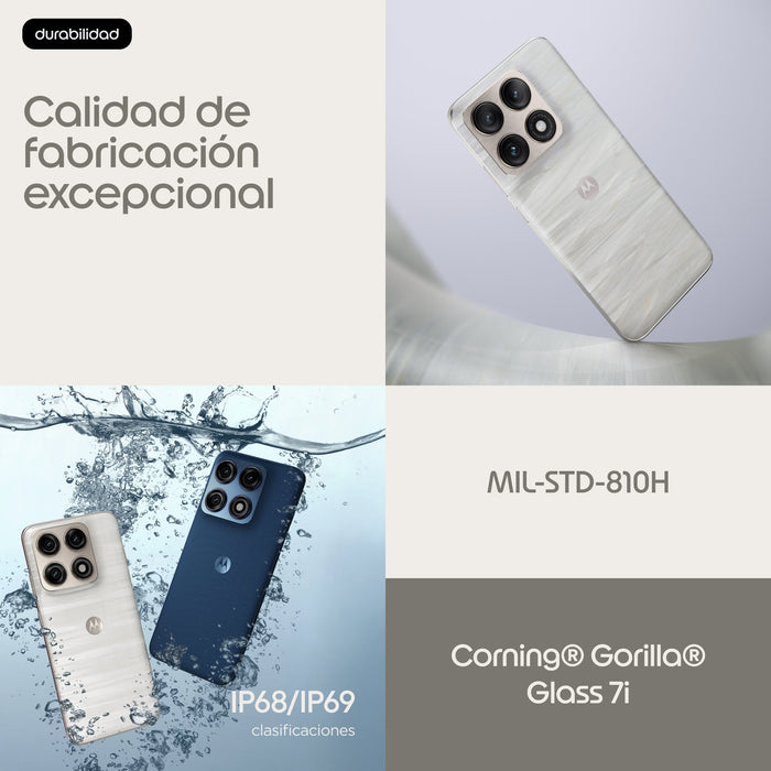 EAN 840493631066 - Motorola edge 70 pro 17,2 cm (6.78") SIM doble Android 16.0 5G USB Tipo C 12 GB 512 GB 6500 mAh Blanco imagen 11