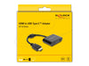 EAN 4043619630004 - DeLOCK 63000 adaptador de cable de vídeo 0,18 m USB Tipo C HDMI + USB Type-C Negro imagen 4