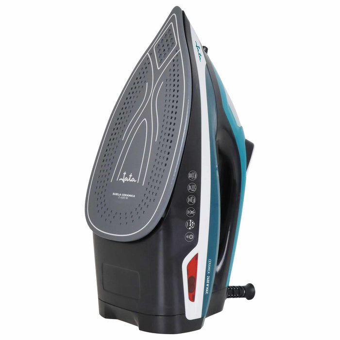 EAN 8421078038337 - JATA JEPL1221 plancha Plancha a vapor Suela de cerámica 2400 W Negro, Azul, Gris, Blanco imagen 2