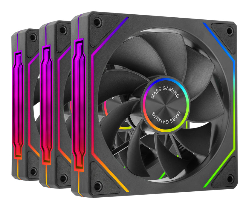 EAN 8435693111627 - Mars Gaming MF-LINKFINITYKIT2R Carcasa del ordenador Ventilador 12 cm Negro 3 pieza(s) imagen 2