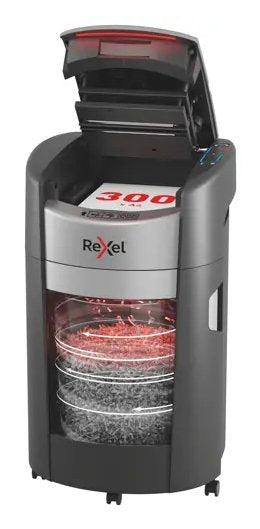 EAN 5028252658652 - Rexel ShredMax AutoFeed+ 300M triturador de papel Microcorte 55 dB 22,5 cm Negro imagen 1