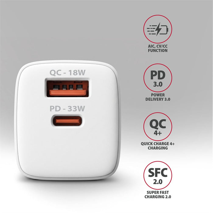 EAN 8595247910288 - Axagon ACU-PQ33W cargador de dispositivo móvil Universal, Tableta, Teléfono móvil, Batería portátil, Smar imagen 4