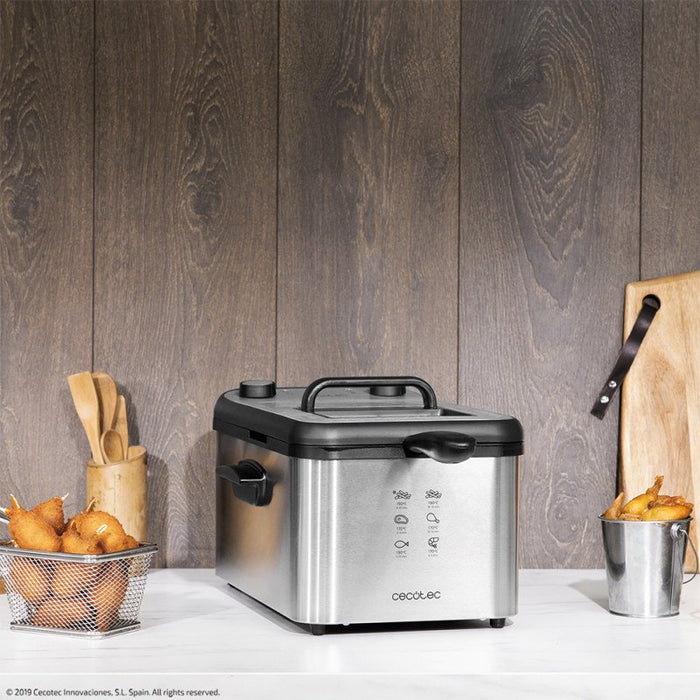 EAN 8435484030717 - Cecotec CleanFry Infinity 3000 Sencillo 3 L Independiente 2400 W Freidora Acero inoxidable imagen 7
