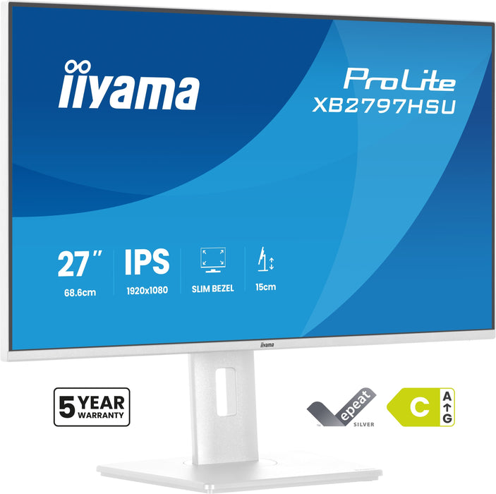 EAN 4948570125869 - iiyama ProLite XB2797HSU-W1 pantalla para PC 68,6 cm (27") 1920 x 1080 Pixeles Full HD LED Blanco imagen 1